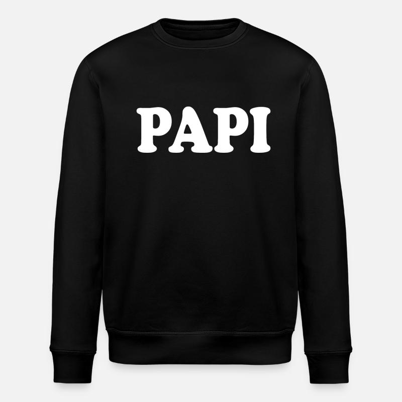 Papi - Stanley/Stella Unisex Bio-Sweatshirt ROLLER - Schwarz