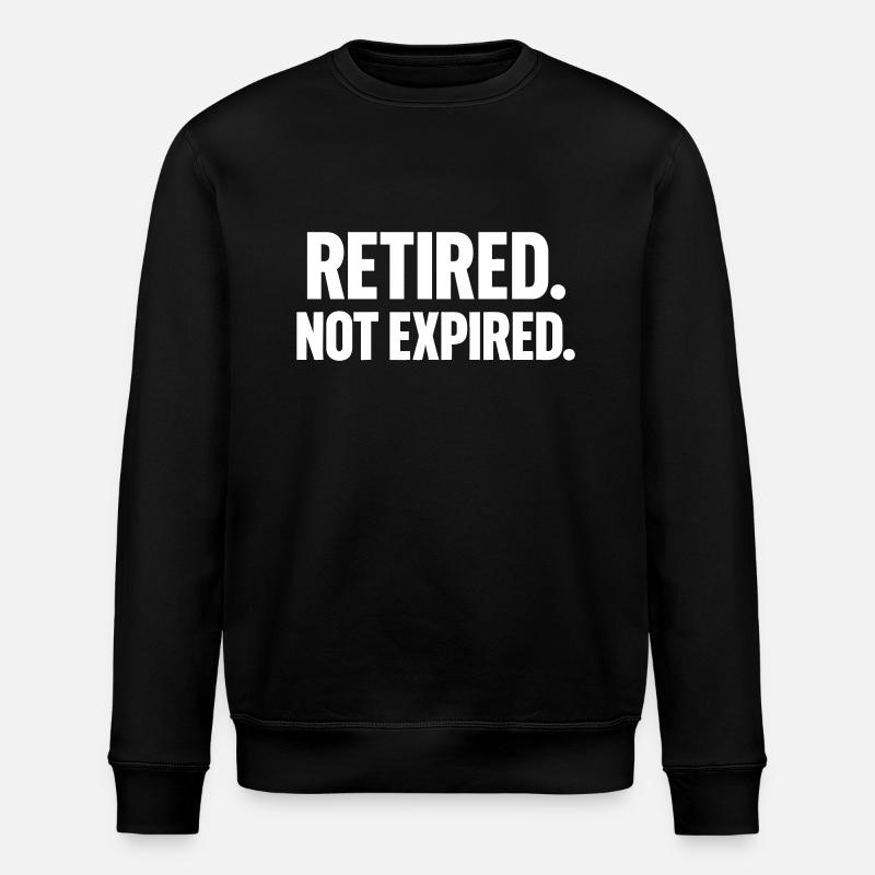 Retraités non expirés Drôle - Sweat bio ROLLER Stanley/Stella Unisexe - noir