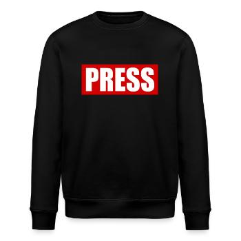 Press - Stanley/Stella Unisex Bio-Sweatshirt ROLLER - Schwarz - Vorne - Nik (191cm)