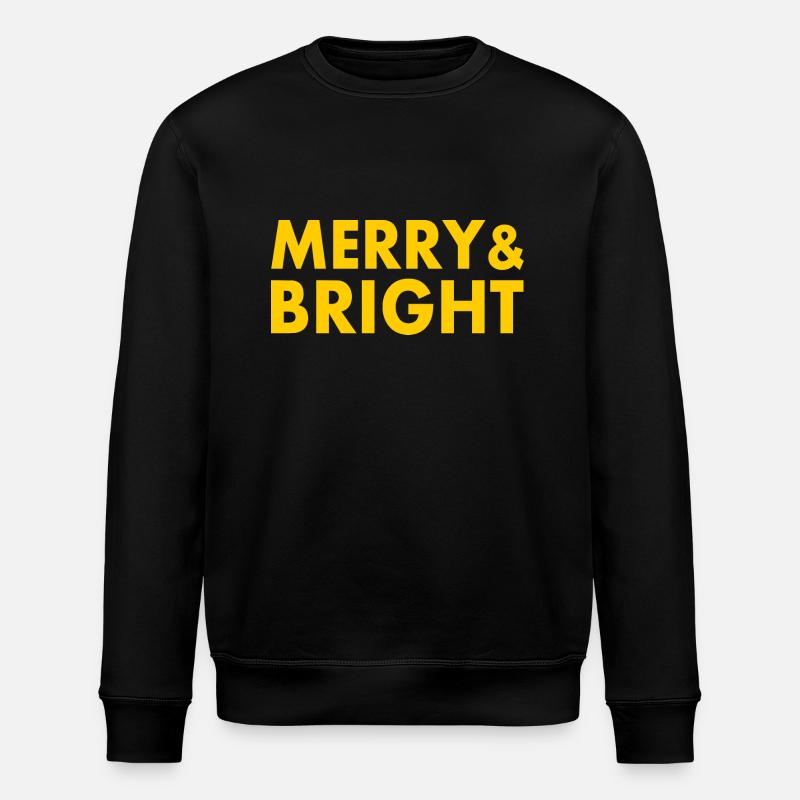 Merry and bright - Stanley/Stella Unisex Bio-Sweatshirt ROLLER - Schwarz