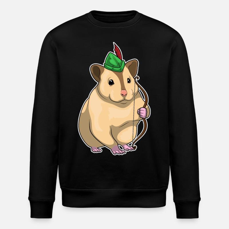 Hamster Archer Bow - Sweat bio ROLLER Stanley/Stella Unisexe - noir