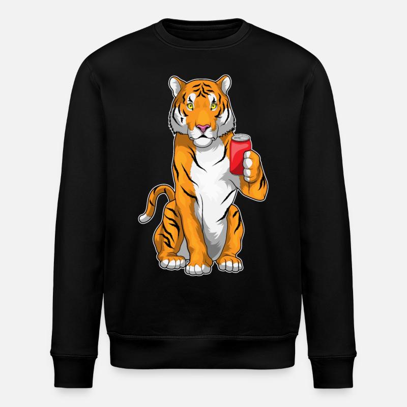 Tiger Lemonade - Stanley/Stella ROLLER Unisex Organic Sweatshirt - black