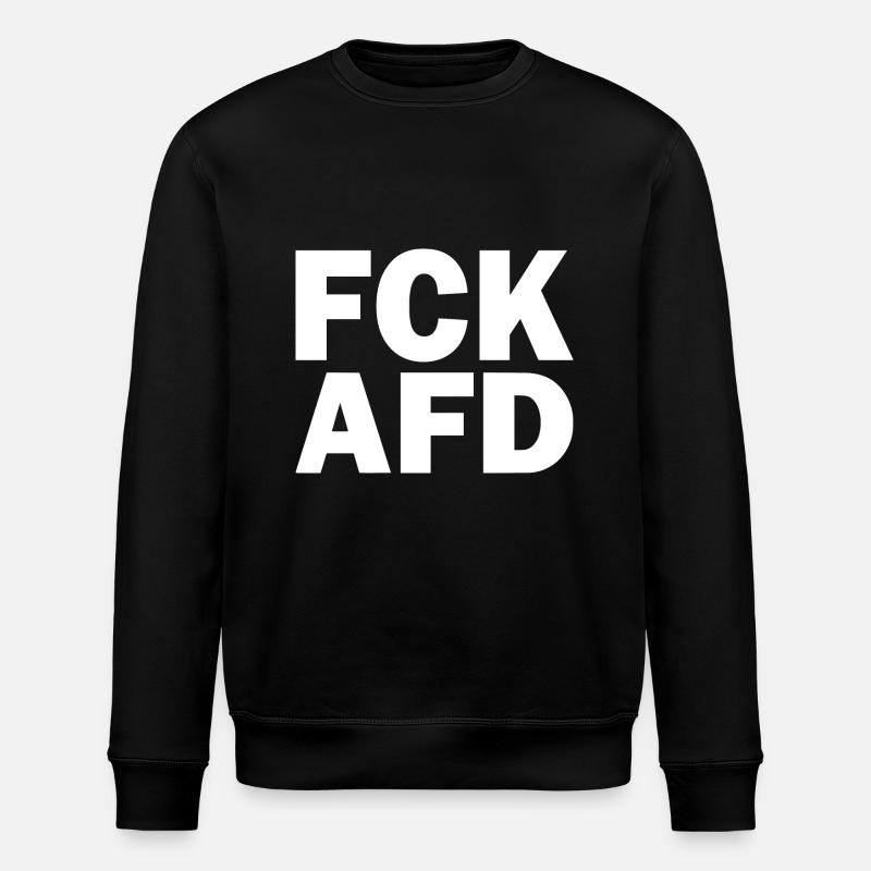 Fck afd - Stanley/Stella Unisex Bio-Sweatshirt ROLLER - Schwarz