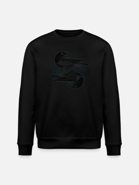 Hugin Munin - Stanley/Stella ROLLER Unisex Organic Sweatshirt - black