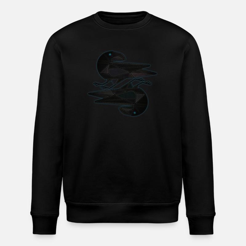 Hugin Munin - Stanley/Stella Unisex Bio-Sweatshirt ROLLER - Schwarz