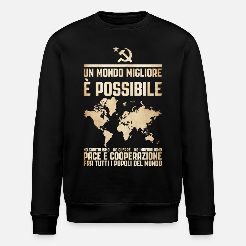 A Better World 2 - Stanley/Stella ROLLER Unisex Organic Sweatshirt - black