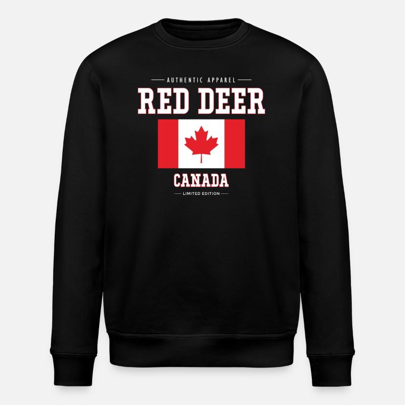 Red Deer - Stanley/Stella ROLLER Unisex Organic Sweatshirt - black