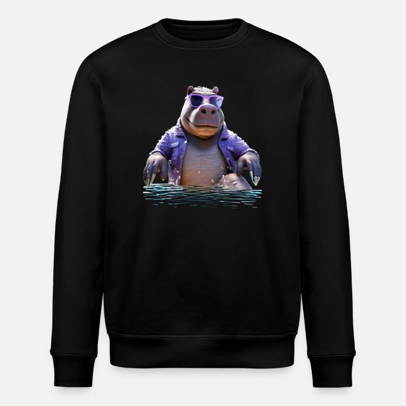 Hippopotame Hippopotame Hippopotame Hippopotame - Sweat bio ROLLER Stanley/Stella Unisexe - noir