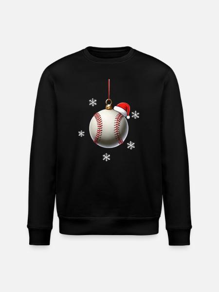 FROHE WEIHNACHTEN BASEBALL - Stanley/Stella Unisex Bio-Sweatshirt ROLLER - Schwarz