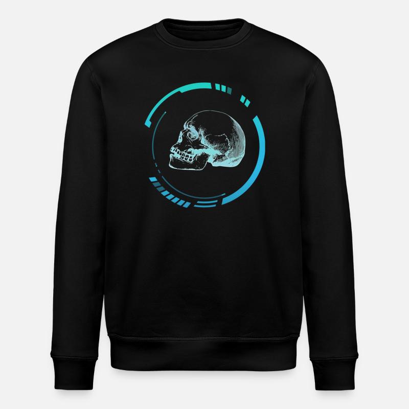 Menschenkopfröntgenbild - Stanley/Stella Unisex Bio-Sweatshirt ROLLER - Schwarz