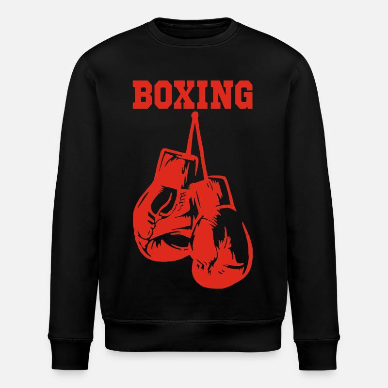 Gants de boxe rouges - Sweat bio ROLLER Stanley/Stella Unisexe - noir