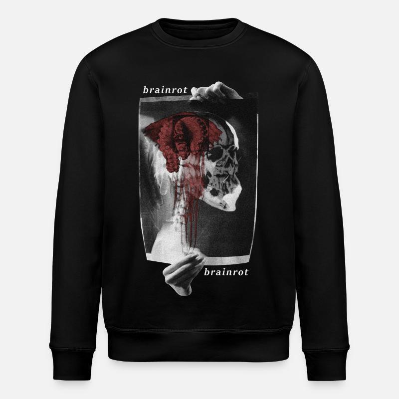 Hirnfäule - Stanley/Stella Unisex Bio-Sweatshirt ROLLER - Schwarz