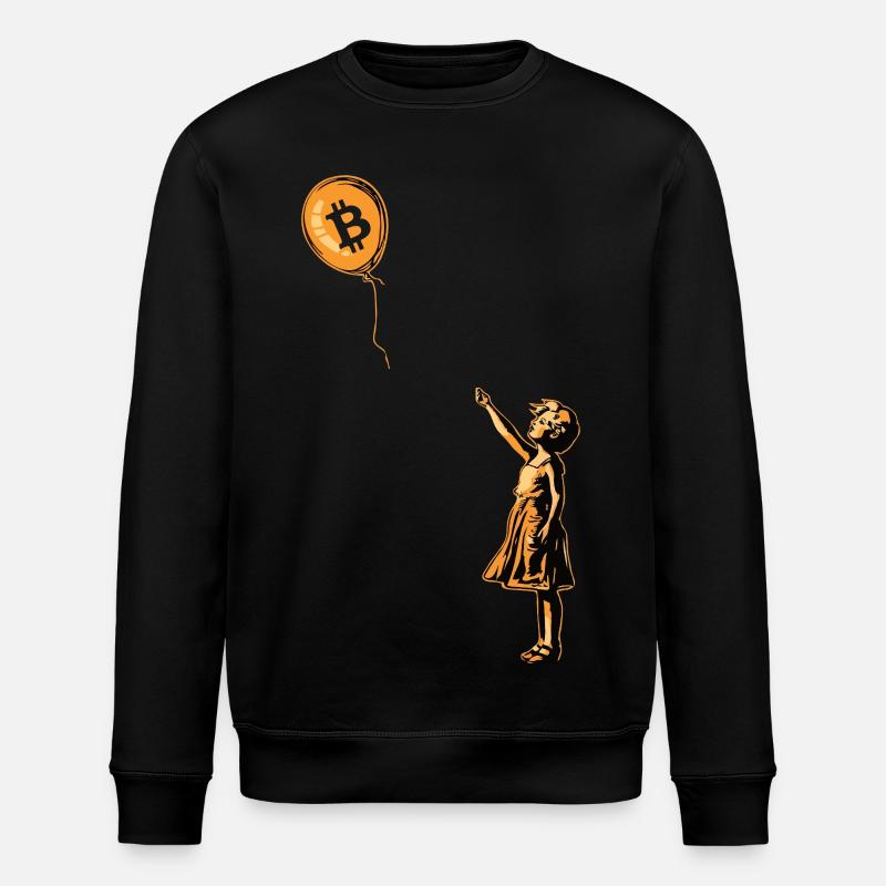 Fille Ballon Bitcoin - Sweat bio ROLLER Stanley/Stella Unisexe - noir