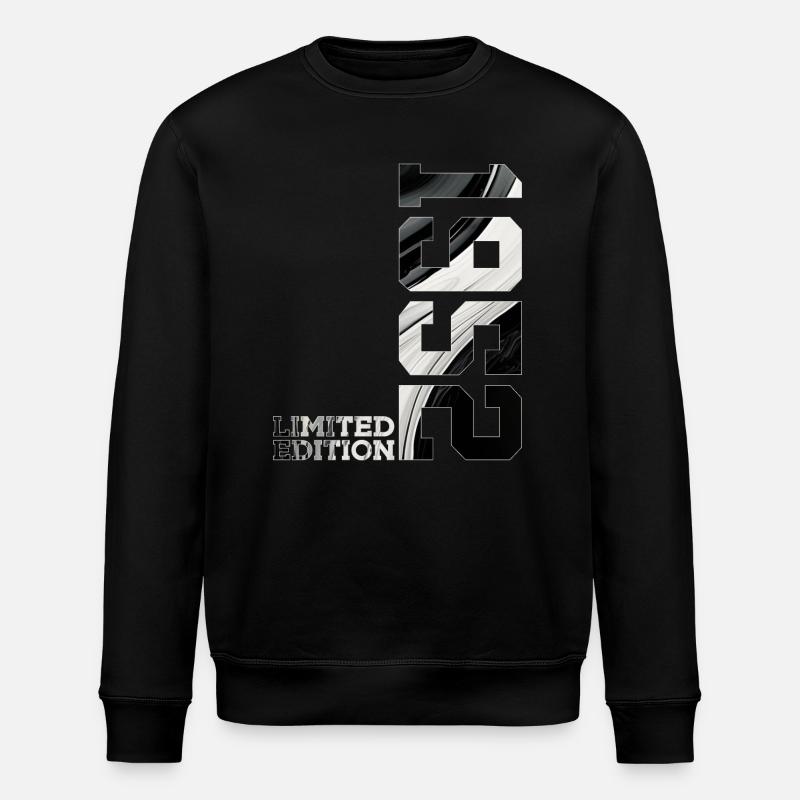 LIMITED EDITION 1952 74TH BIRTHDAY - Stanley/Stella ROLLER Unisex Organic Sweatshirt - black