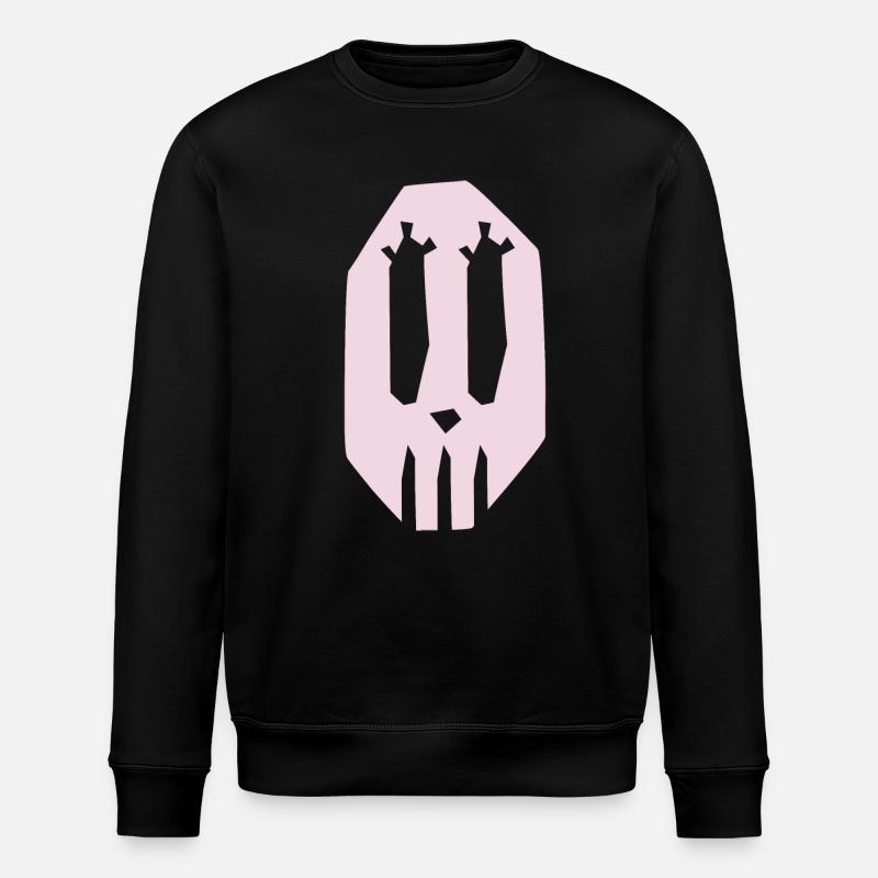 Halloween Geist Schädel - Stanley/Stella Unisex Bio-Sweatshirt ROLLER - Schwarz