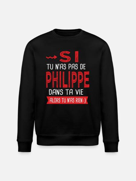 Philippe Si tu n as pas un bruno Cadeau Philippe - Sweat bio ROLLER Stanley/Stella Unisexe - noir