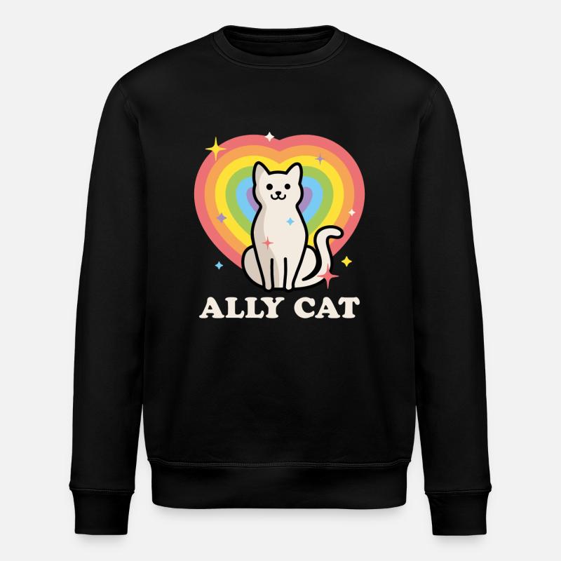 Chat allié - Sweat bio ROLLER Stanley/Stella Unisexe - noir