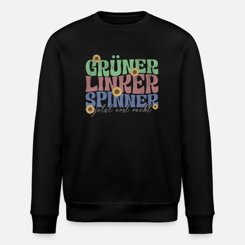 gruener linker spinner - Stanley/Stella Unisex Bio-Sweatshirt ROLLER - Schwarz