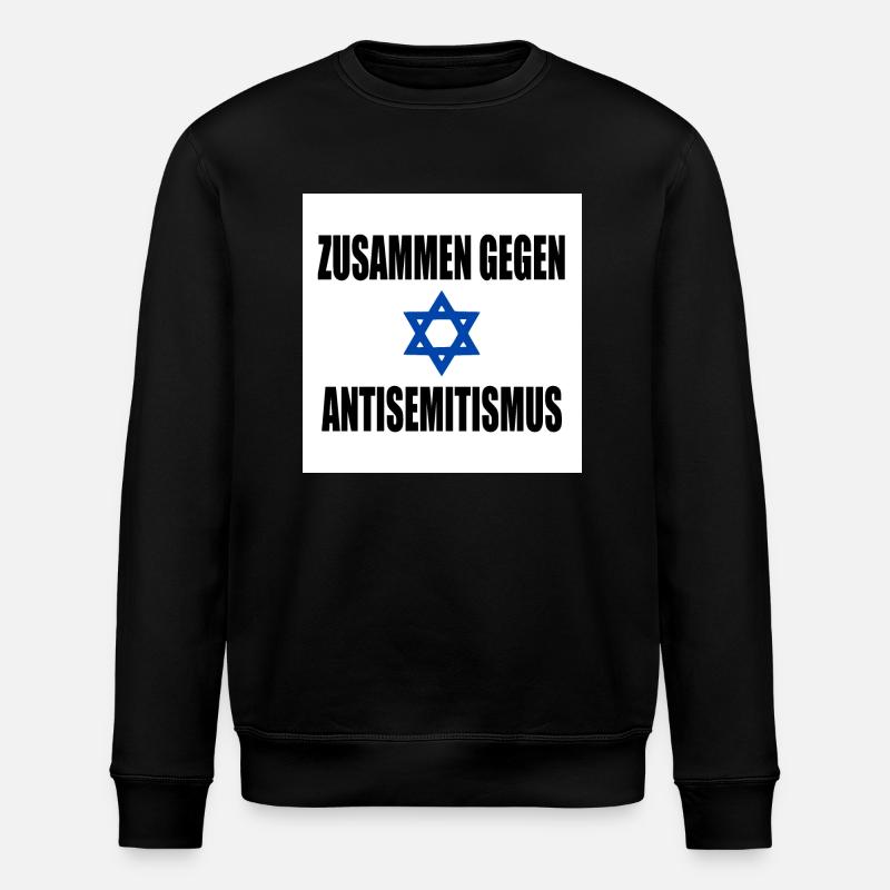 zusammen gegen antisemitismus - Stanley/Stella Unisex Bio-Sweatshirt ROLLER - Schwarz