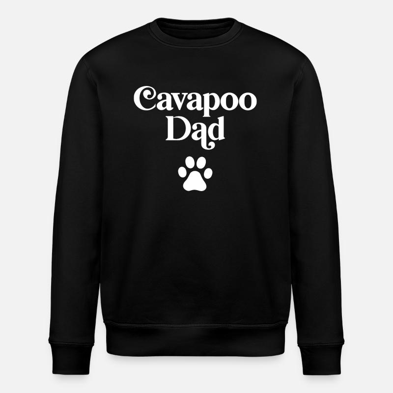 Cavapoo Dad - Stanley/Stella ROLLER Unisex Organic Sweatshirt - black