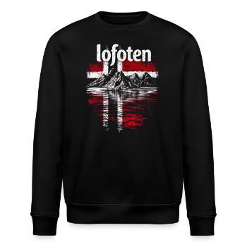 Lofoten Norwegen - Stanley/Stella Unisex Bio-Sweatshirt ROLLER - Schwarz - Vorne - Nik (191cm)