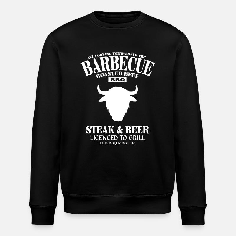 Grillen - Barbecue - Stanley/Stella Unisex Bio-Sweatshirt ROLLER - Schwarz