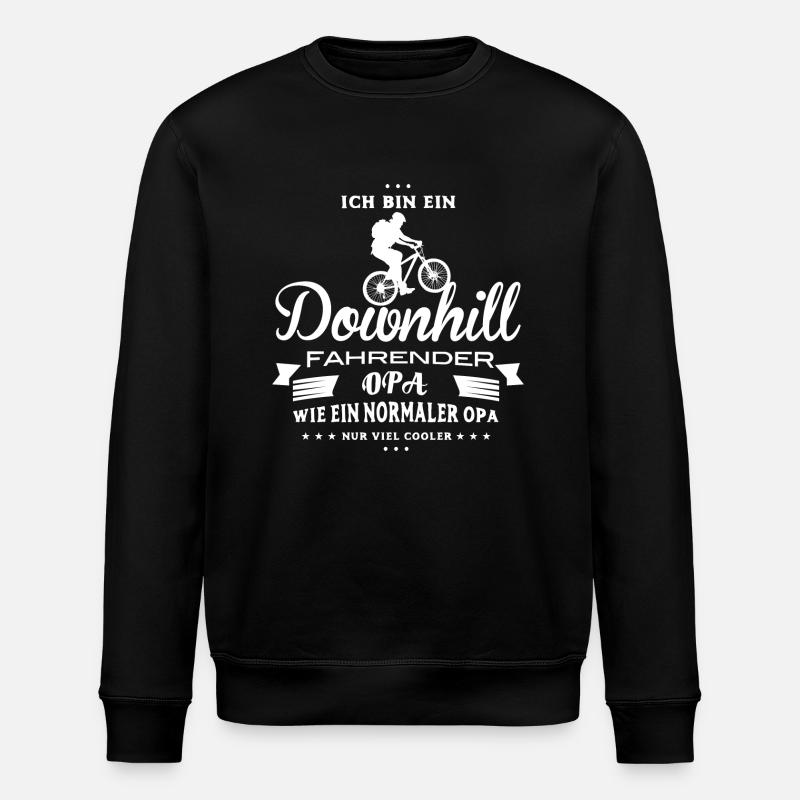 Downhill Shirt-Cooler Opa - Stanley/Stella Unisex Bio-Sweatshirt ROLLER - Schwarz