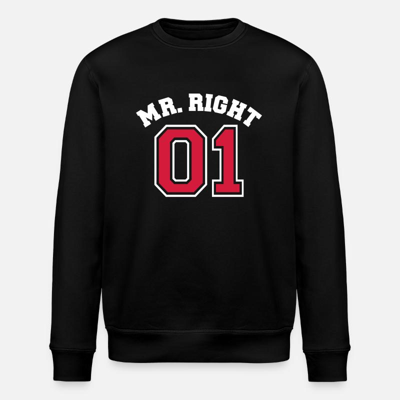 Mr. Right 01 - Stanley/Stella Unisex Bio-Sweatshirt ROLLER - Schwarz