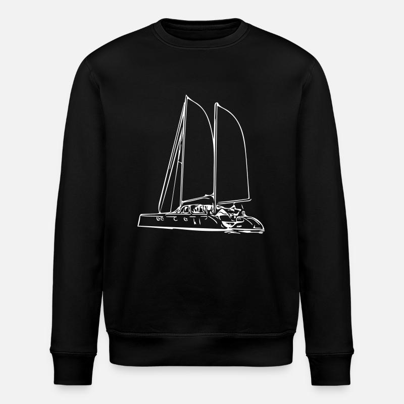 Segel Yacht - Stanley/Stella Unisex Bio-Sweatshirt ROLLER - Schwarz