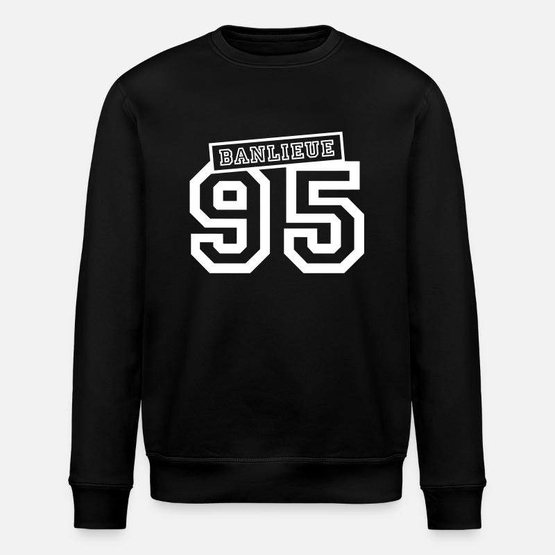 banlieue 95 - Sweat bio ROLLER Stanley/Stella Unisexe - noir