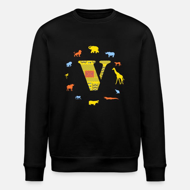 afrika v - Stanley/Stella Unisex Bio-Sweatshirt ROLLER - Schwarz
