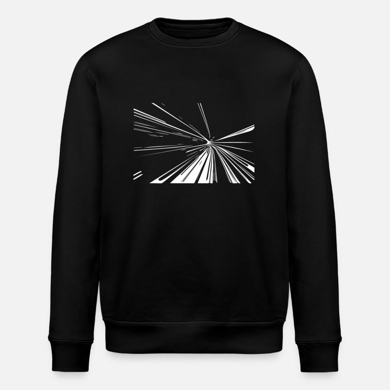 Lignes Vector Splash - Sweat bio ROLLER Stanley/Stella Unisexe - noir