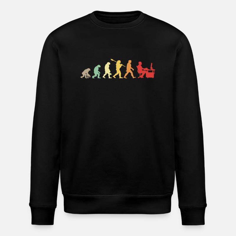 Darwin Evolution für Geeks 💻 - Stanley/Stella Unisex Bio-Sweatshirt ROLLER - Schwarz