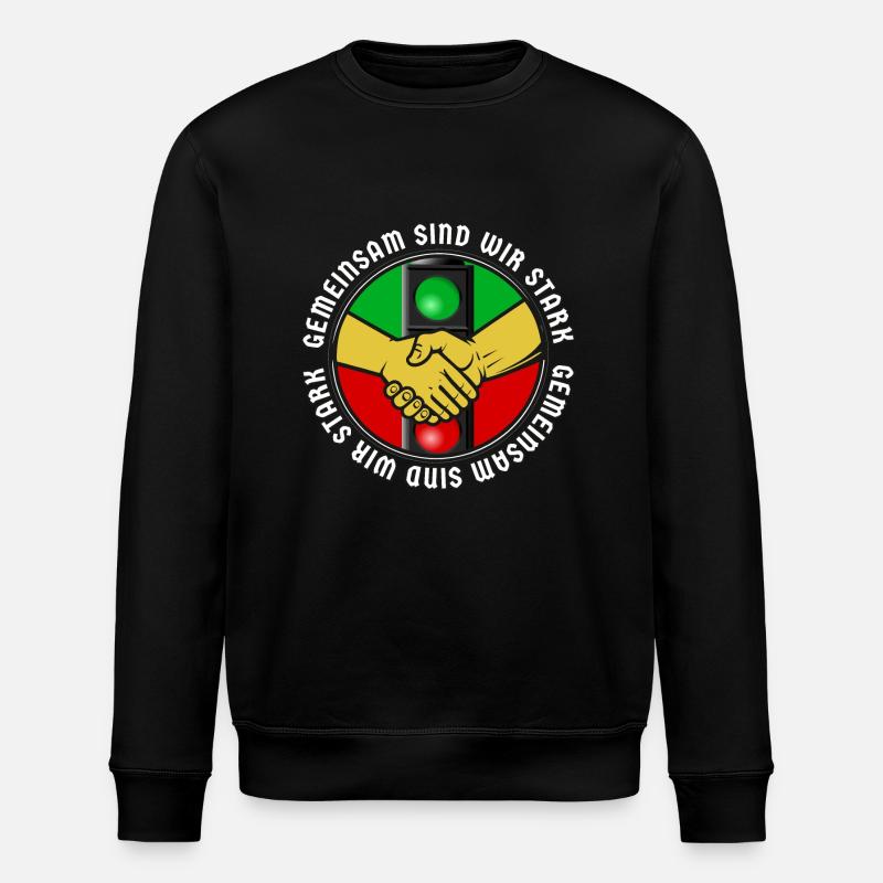 Ensemble, nous sommes forts - Sweat bio ROLLER Stanley/Stella Unisexe - noir
