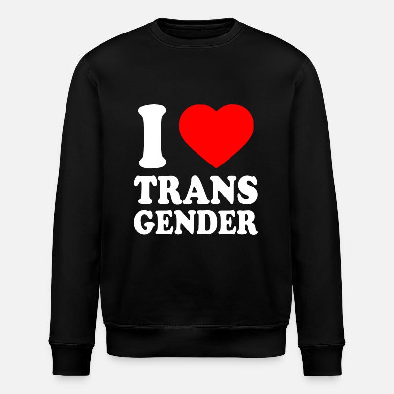 I love transgender trans - Sweat bio ROLLER Stanley/Stella Unisexe - noir