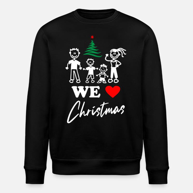 Nous aimons Noël - Sweat bio ROLLER Stanley/Stella Unisexe - noir