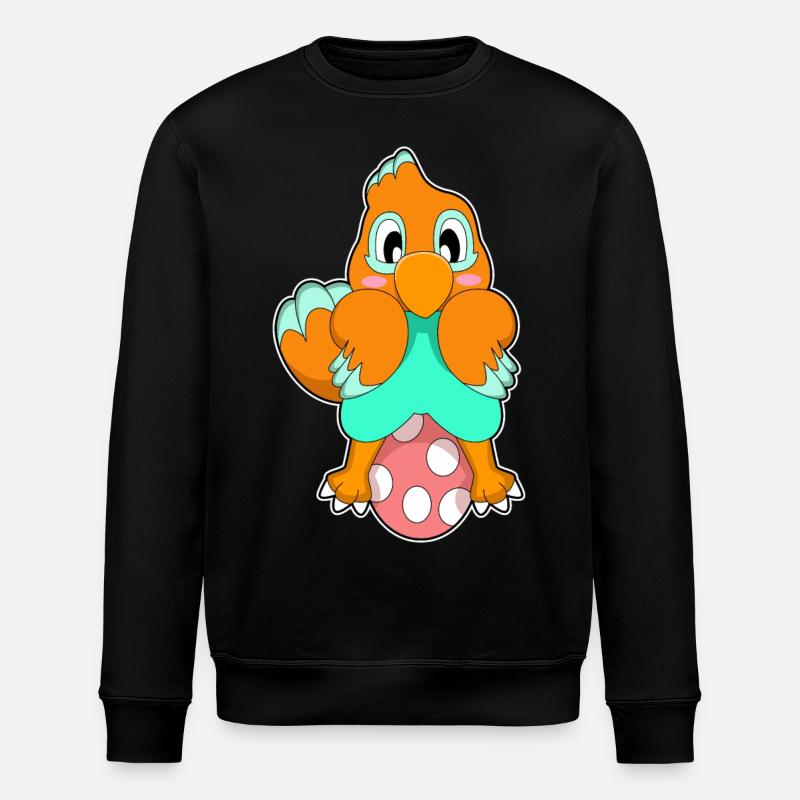 Oeuf de perroquet - Sweat bio ROLLER Stanley/Stella Unisexe - noir