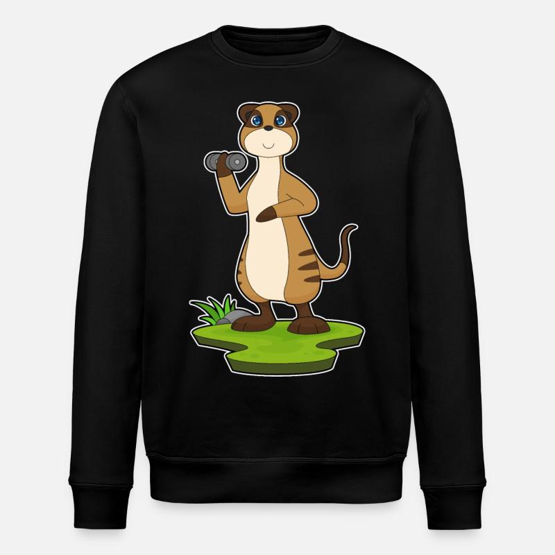 Suricate Haltère de musculation - Sweat bio ROLLER Stanley/Stella Unisexe - noir