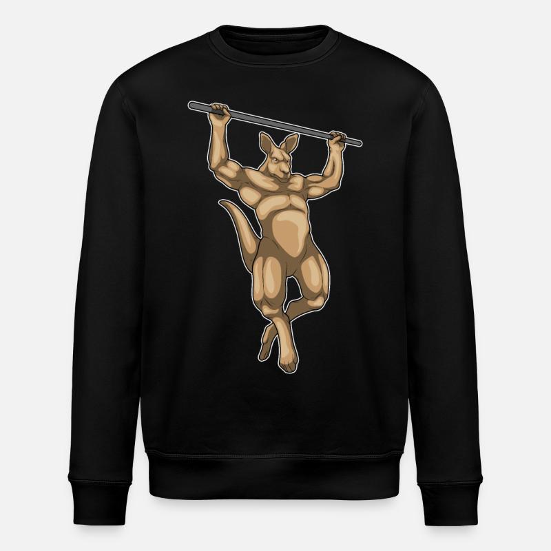 Kangourou Bodybuilder Pull-Ups Musculation - Sweat bio ROLLER Stanley/Stella Unisexe - noir