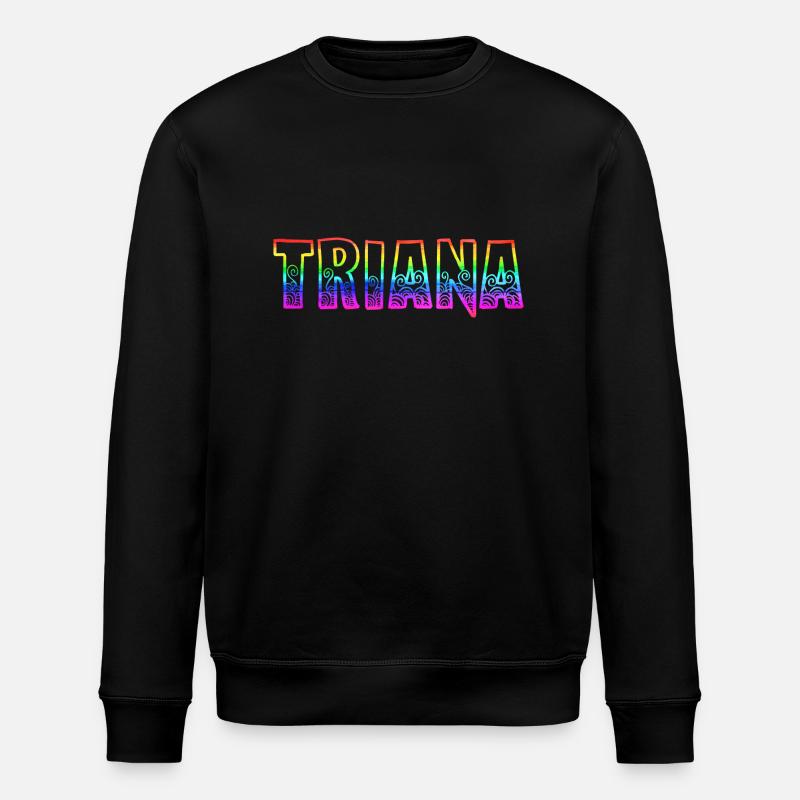 triana rs regenbogen - Stanley/Stella Unisex Bio-Sweatshirt ROLLER - Schwarz