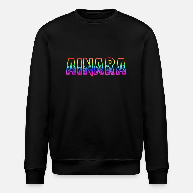 ainara rs arc-en-ciel - Sweat bio ROLLER Stanley/Stella Unisexe - noir