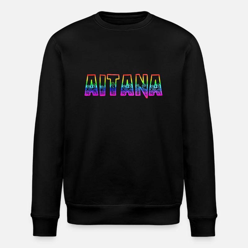 aitana rs rainbow - Stanley/Stella ROLLER Unisex Organic Sweatshirt - black