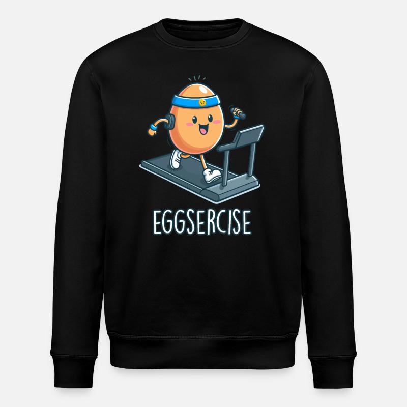 Eggsercise - Stanley/Stella ROLLER Unisex Organic Sweatshirt - black