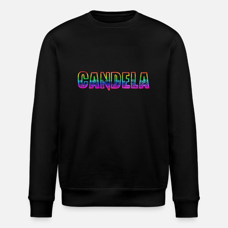 candela rs rainbow - Stanley/Stella ROLLER Unisex Organic Sweatshirt - black