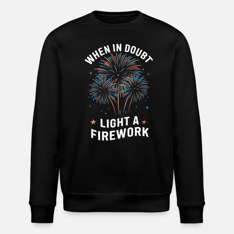 Pyrotechniker Feuerwerk Pyrotechnik - Stanley/Stella Unisex Bio-Sweatshirt ROLLER - Schwarz