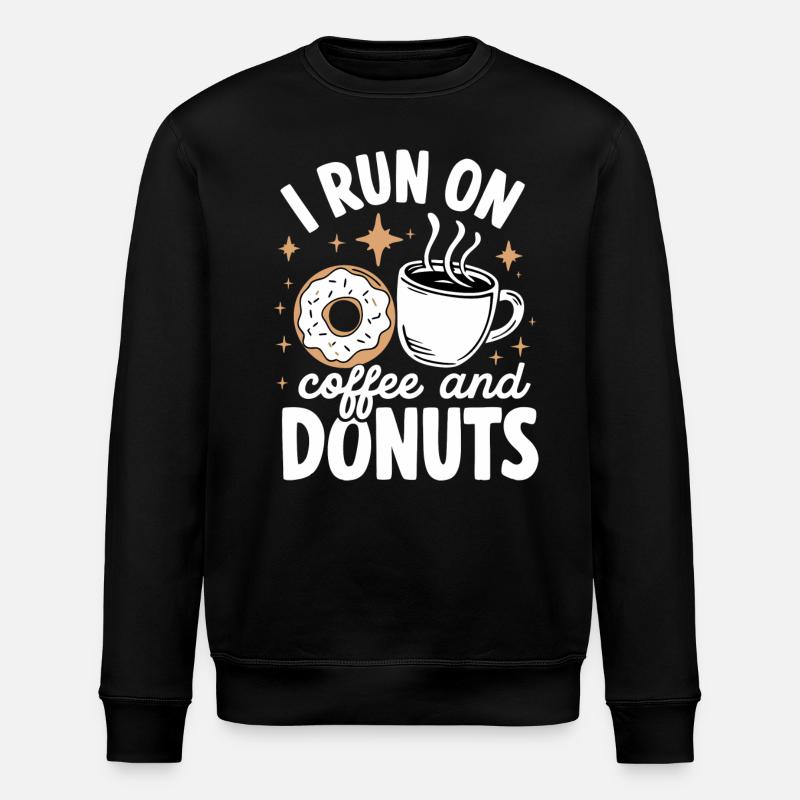Donut Donuts Candy Bagel - Stanley/Stella ROLLER Unisex Organic Sweatshirt - black