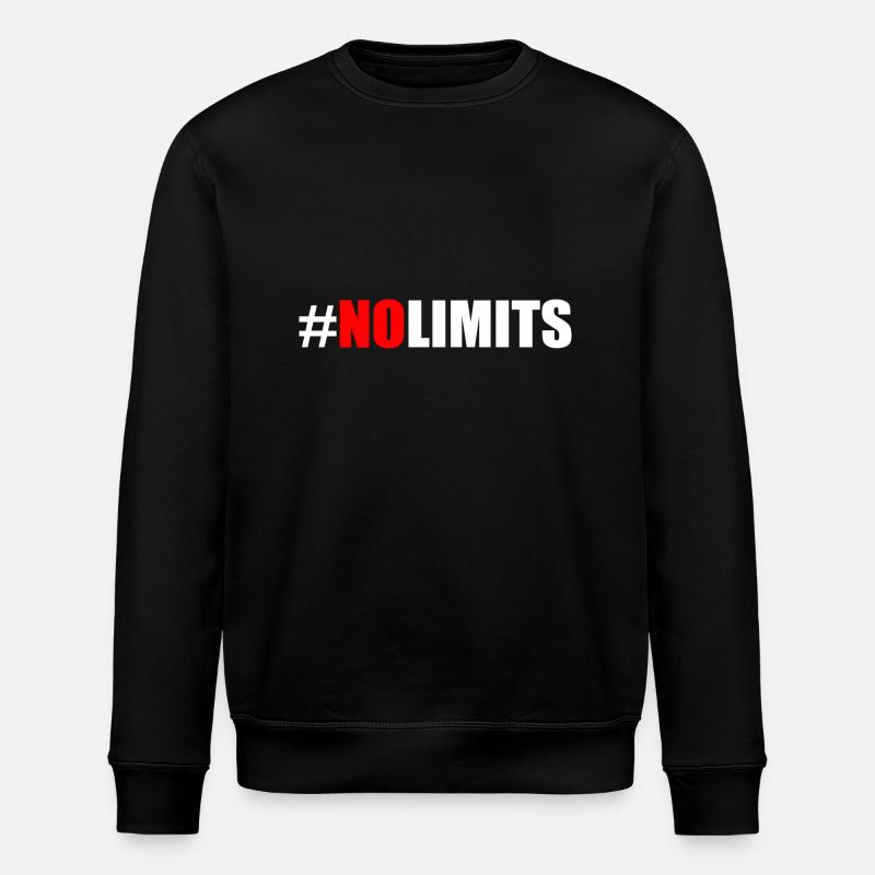 No limits - Stanley/Stella ROLLER Unisex Organic Sweatshirt - black