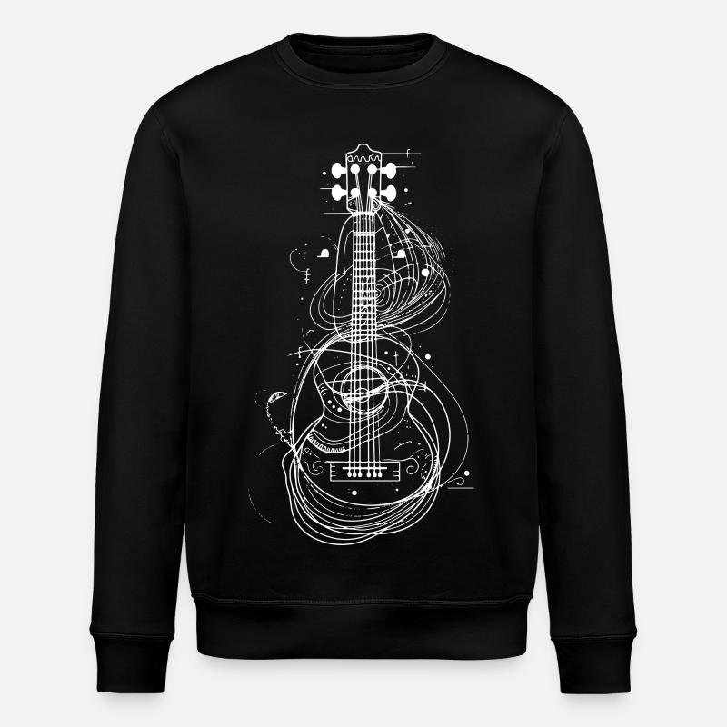 Dessin de ukulélé - Sweat bio ROLLER Stanley/Stella Unisexe - noir