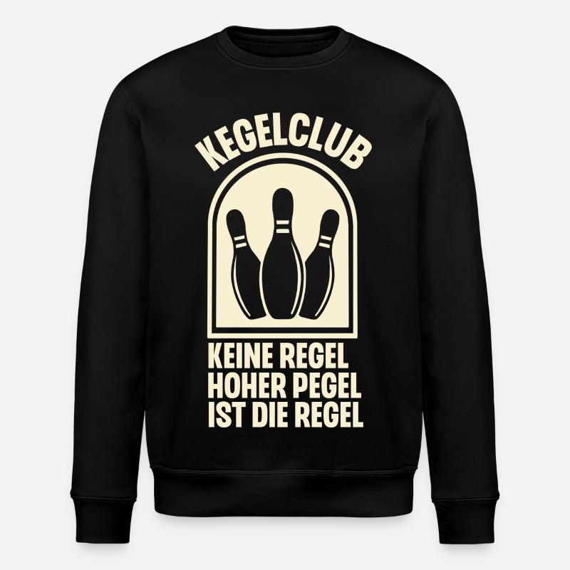 Club de quilles - Sweat bio ROLLER Stanley/Stella Unisexe - noir
