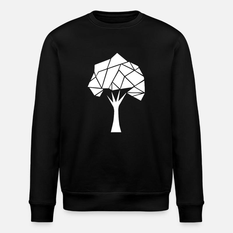 Arbre polygonal géométrique - Sweat bio ROLLER Stanley/Stella Unisexe - noir